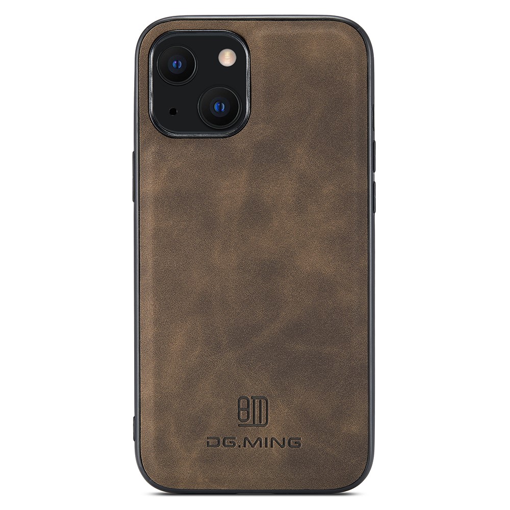 DG.MING DG.MING iPhone 14 Plus Skal Läderbelagt Mörk Brun