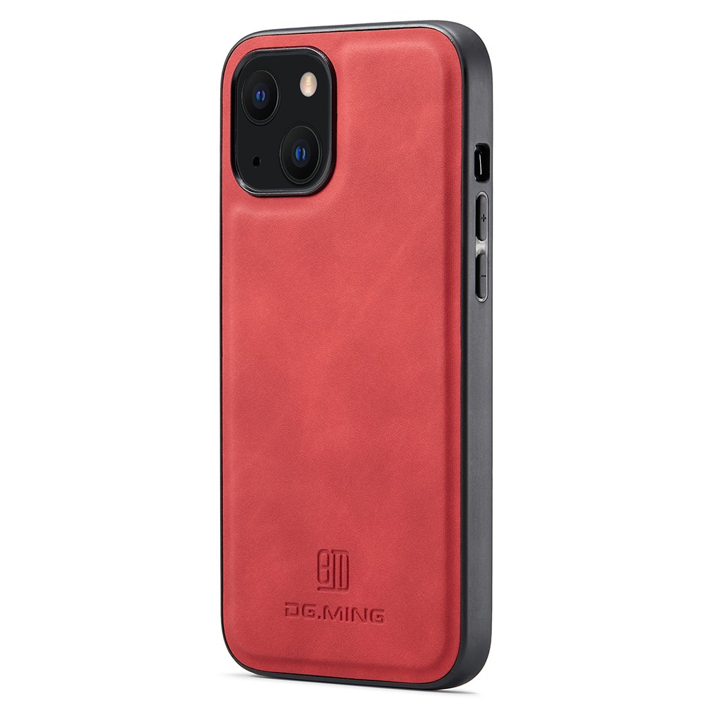 DG.MING DG.MING iPhone 14 Plus Skal Läderbelagt Röd