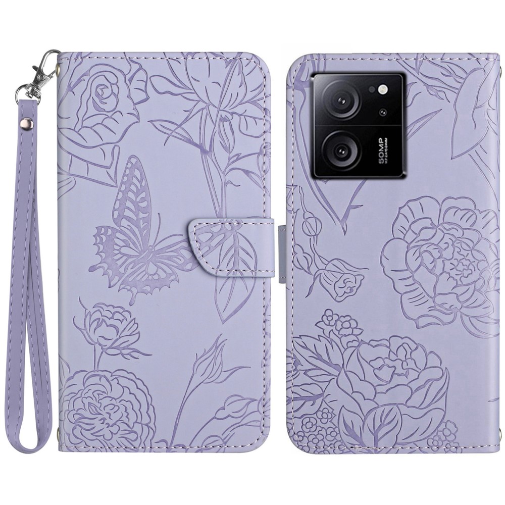  Xiaomi 13T / 13T Pro Fodral Med Tryck Lila