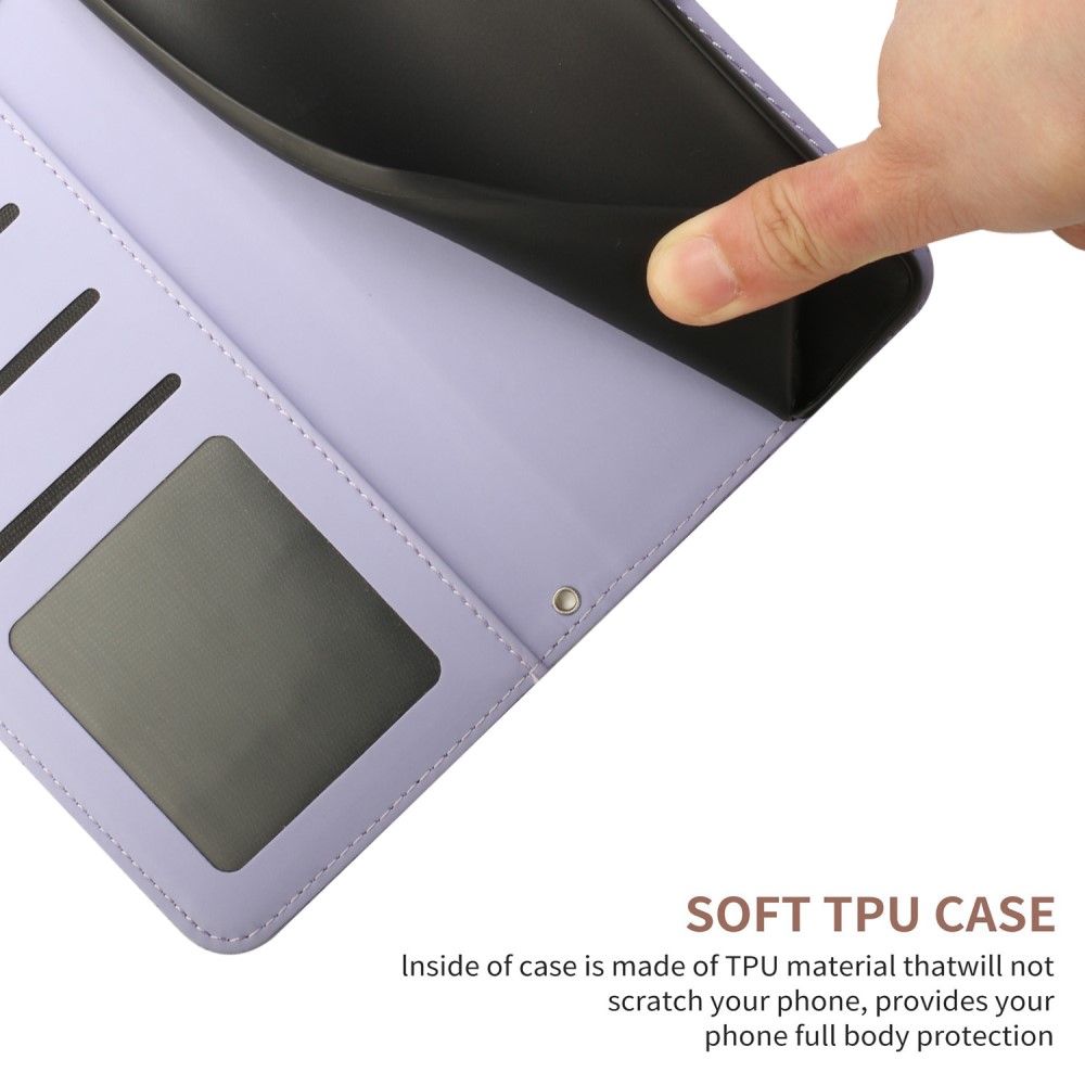  Xiaomi 13T / 13T Pro Fodral Med Tryck Lila