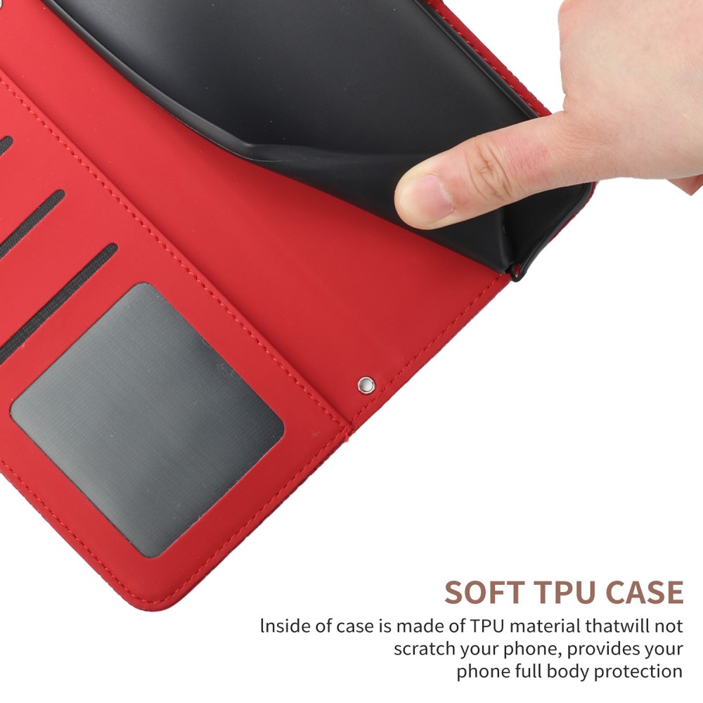  Xiaomi 13T / 13T Pro Fodral Med Tryck Röd