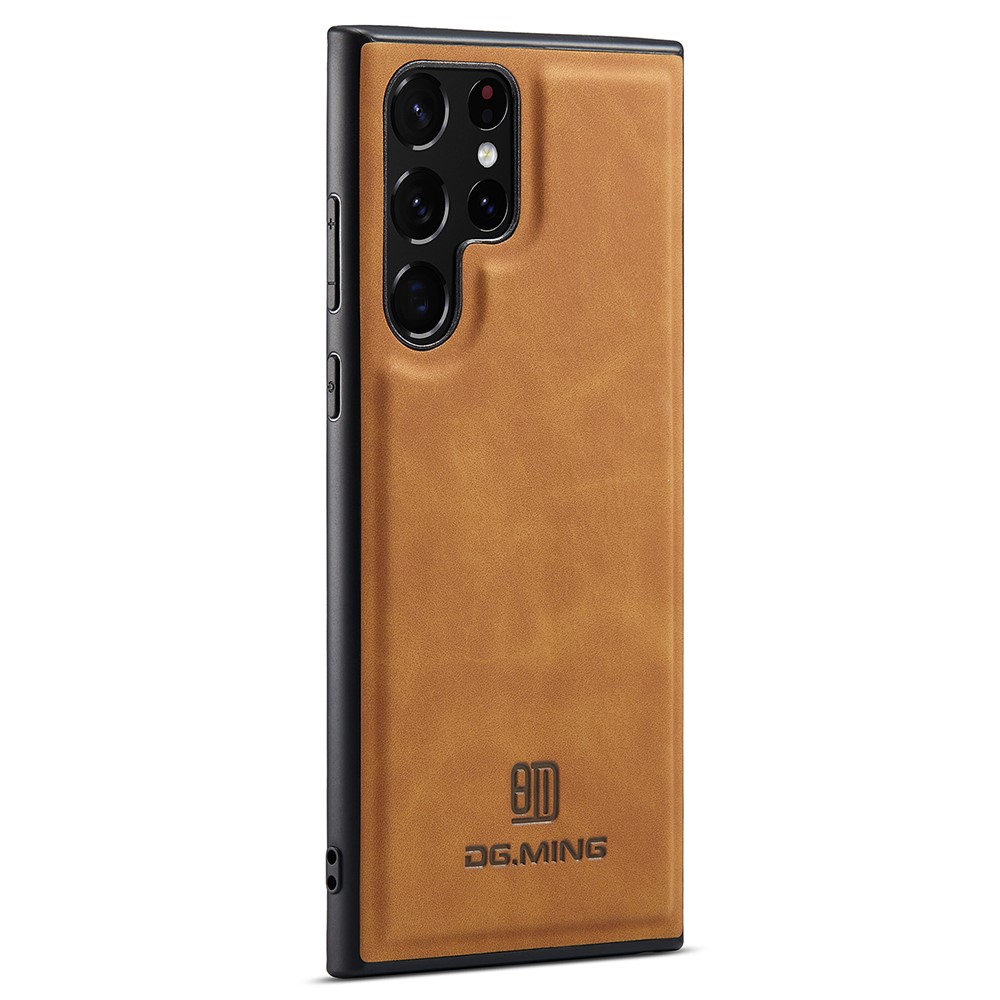 DG.MING DG.MING Samsung Galaxy S23 Ultra Skal Läderbelagt Brun