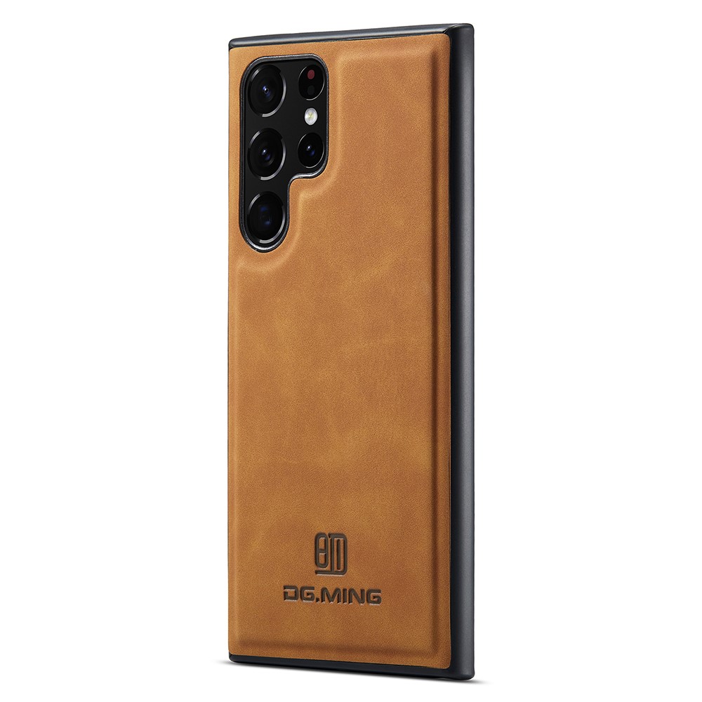 DG.MING DG.MING Samsung Galaxy S23 Ultra Skal Läderbelagt Brun