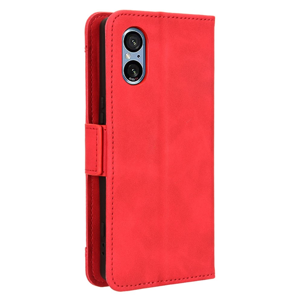  Sony Xperia 5 V Fodral Med Avtagbart Kortfodral Röd