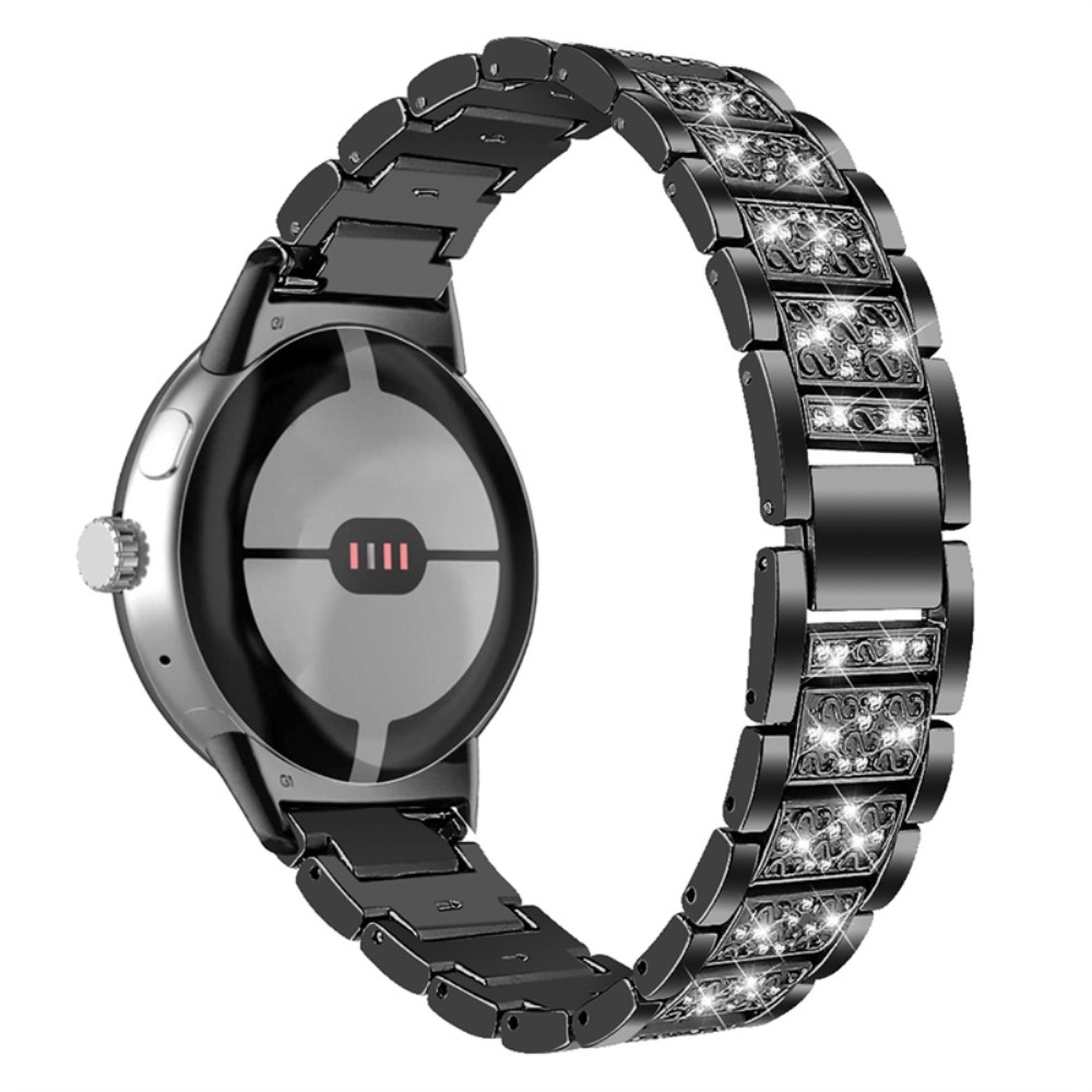  Rhinestone Metallarmband Google Pixel Watch / Watch 2