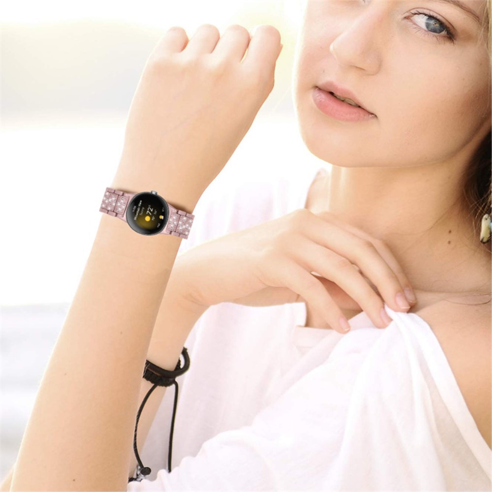  Rhinestone Metallarmband Google Pixel Watch / Watch 2