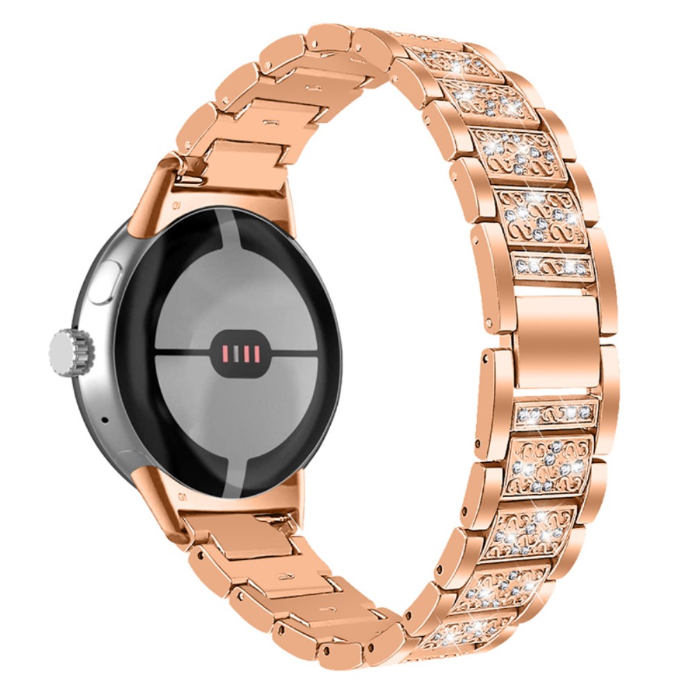  Rhinestone Metallarmband Google Pixel Watch / Watch 2