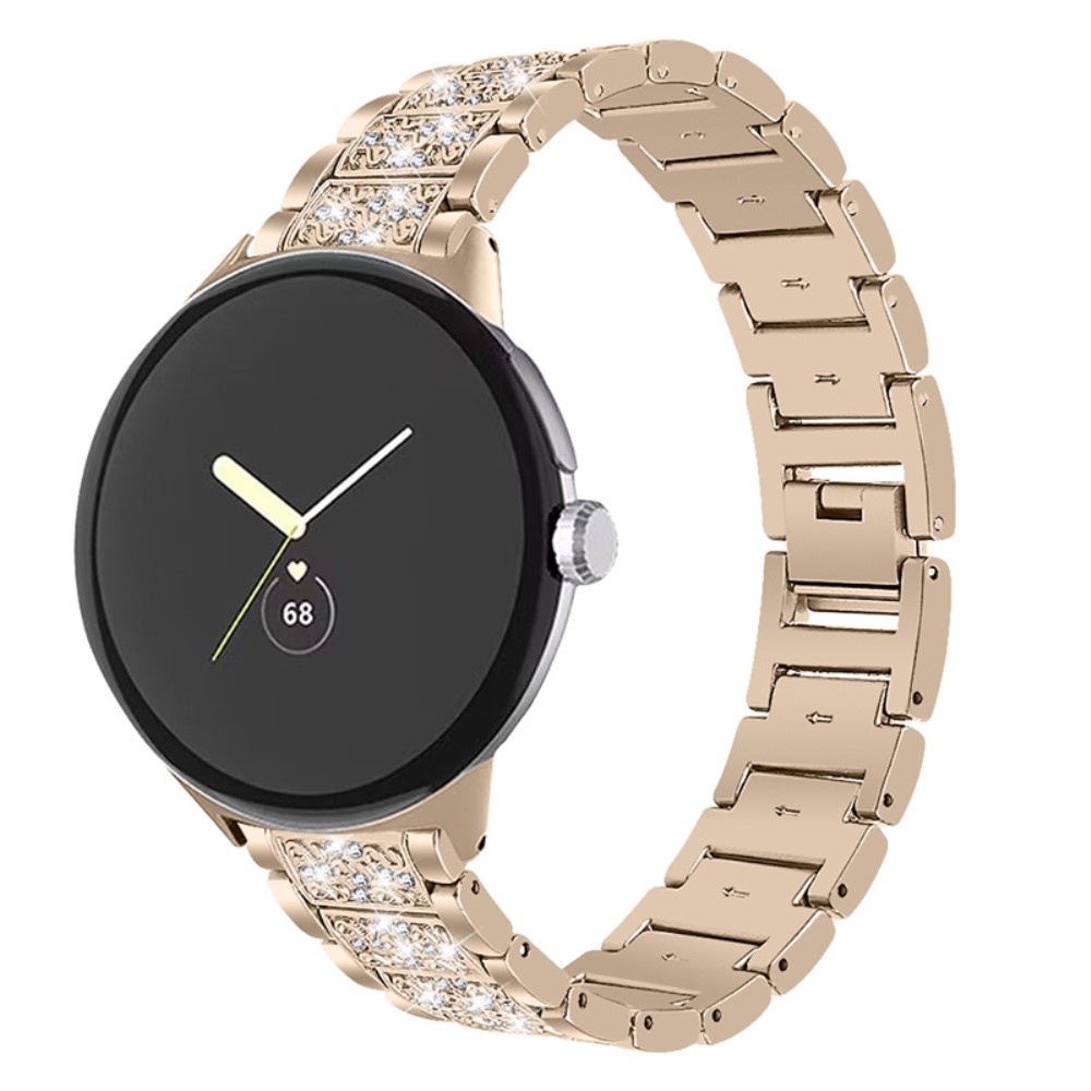  Rhinestone Metallarmband Google Pixel Watch / Watch 2