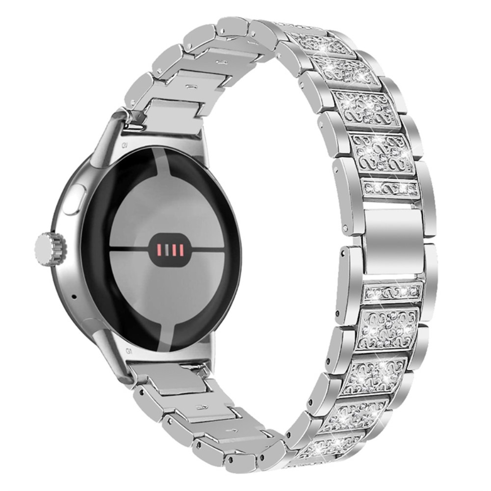  Rhinestone Metallarmband Google Pixel Watch / Watch 2