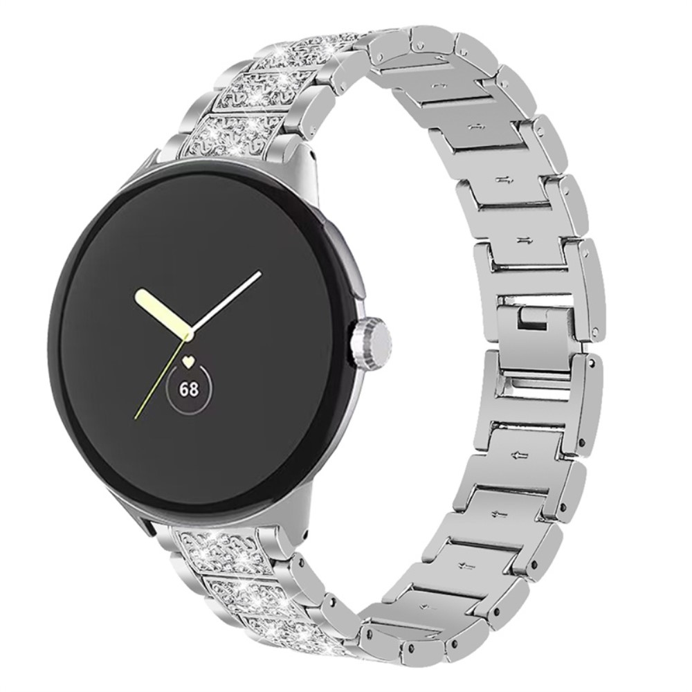  Rhinestone Metallarmband Google Pixel Watch / Watch 2