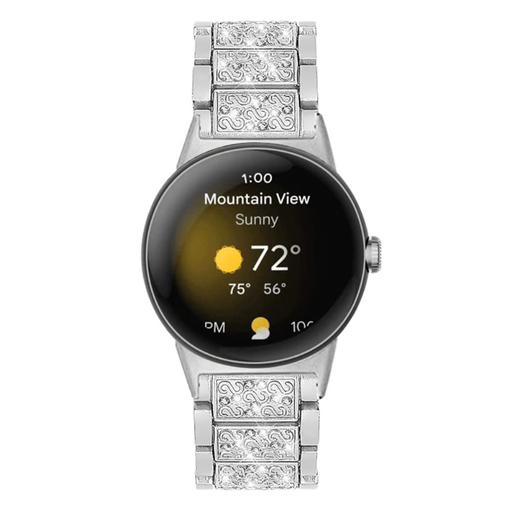  Rhinestone Metallarmband Google Pixel Watch / Watch 2