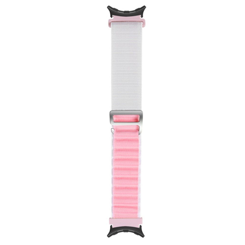  Google Pixel Watch / Watch 2 Armband Nylon Pro Vit/Rosa