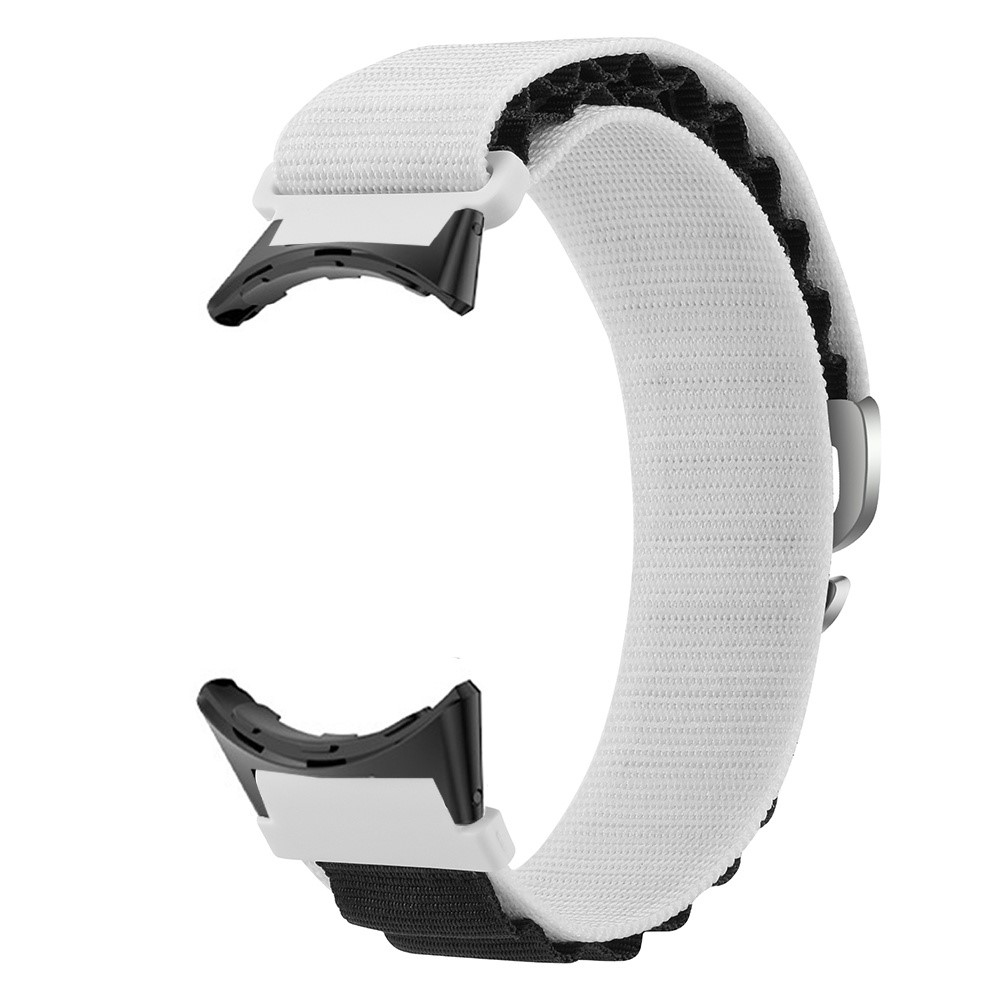  Google Pixel Watch / Watch 2 Armband Nylon Pro Vit/Svart