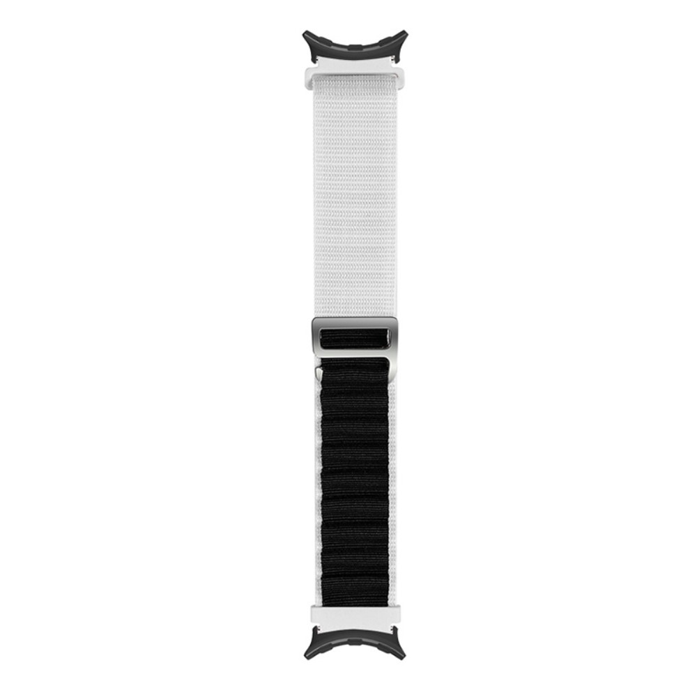  Google Pixel Watch / Watch 2 Armband Nylon Pro Vit/Svart