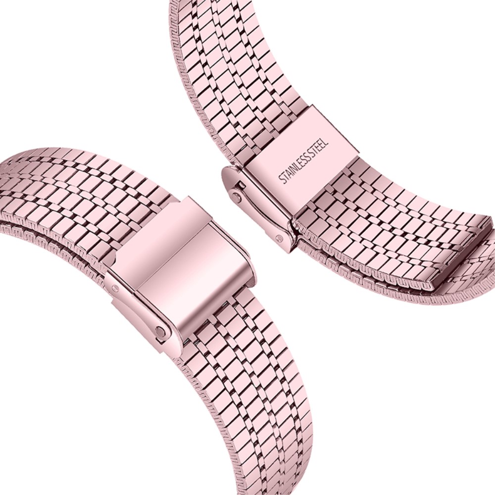  Google Pixel Watch / Watch 2 Metallarmband Ljus Rosa