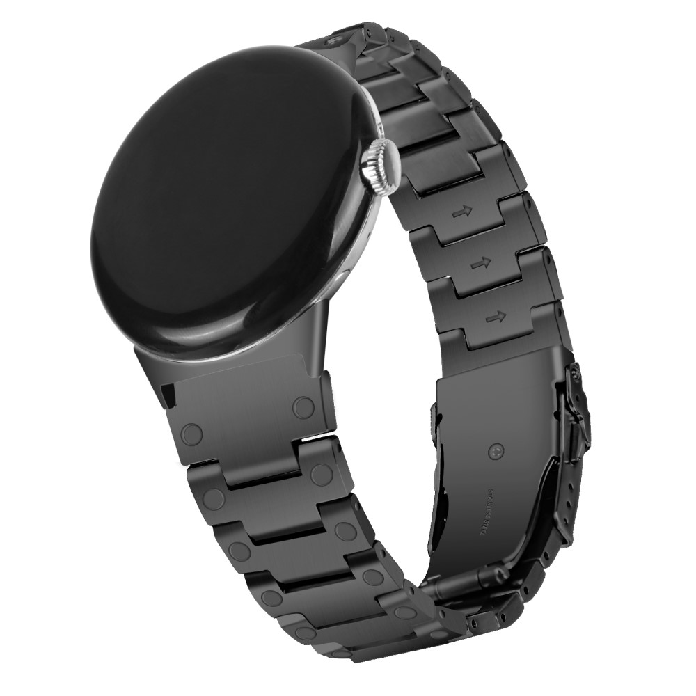  Lyxigt Metallarmband Google Pixel Watch / Watch 2 Svart