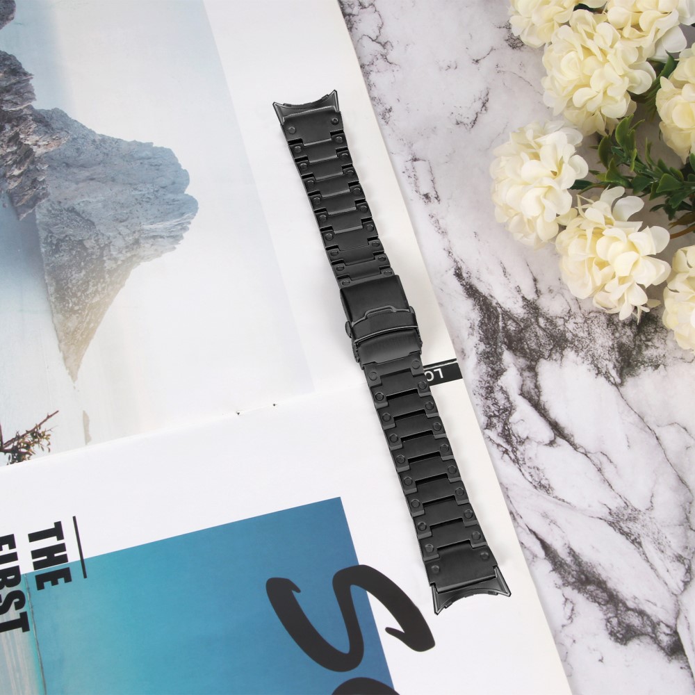  Lyxigt Metallarmband Google Pixel Watch / Watch 2 Svart