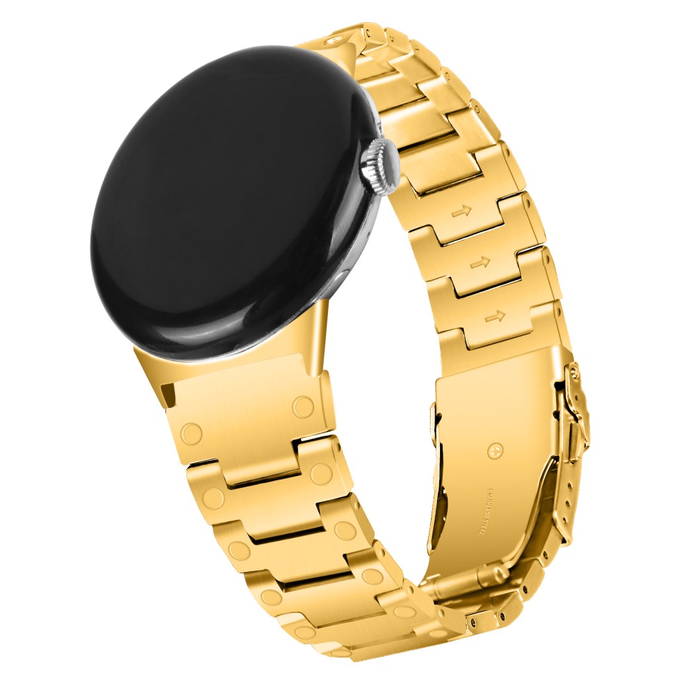  Lyxigt Metallarmband Google Pixel Watch / Watch 2 Guld