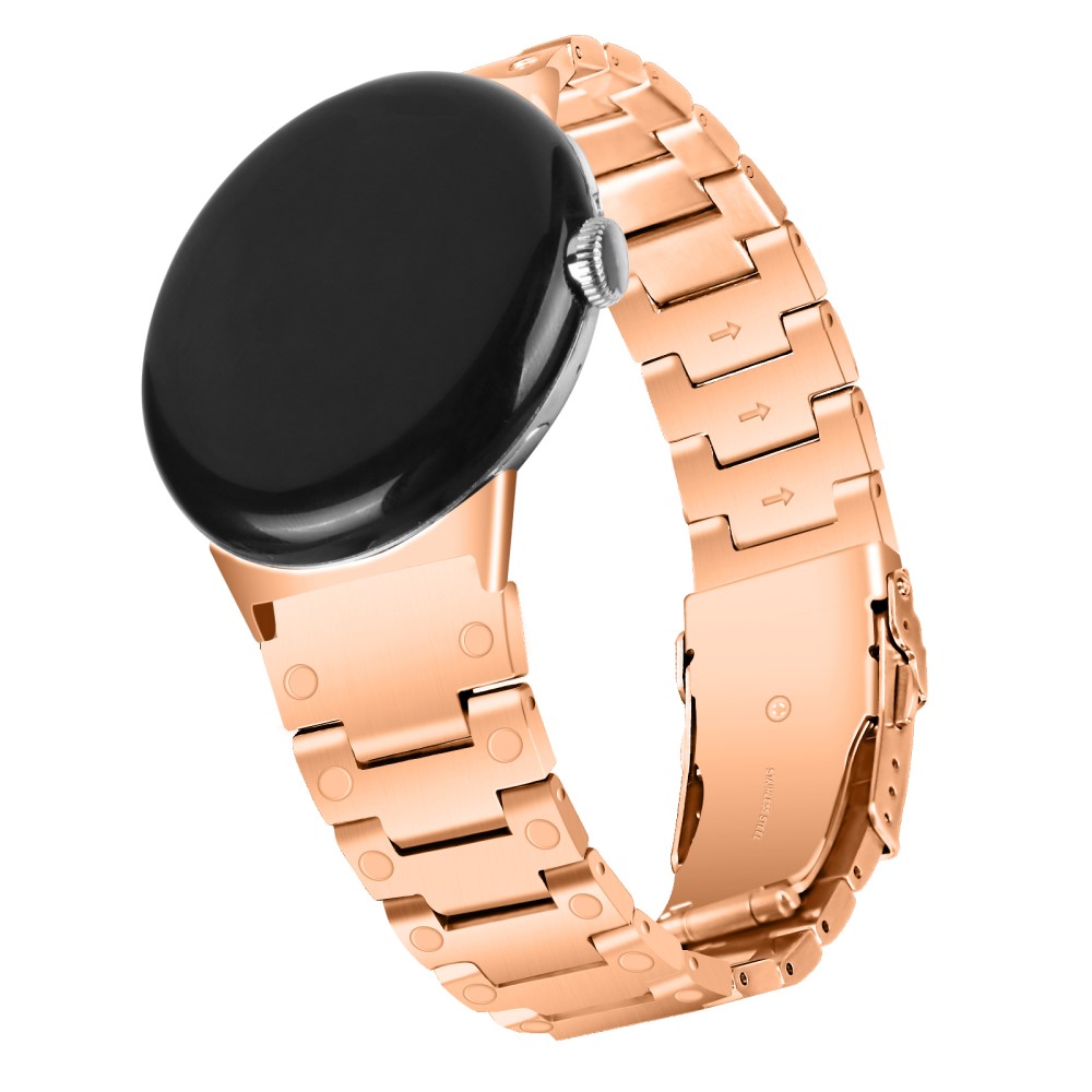  Lyxigt Metallarmband Google Pixel Watch / Watch 2 Roséguld