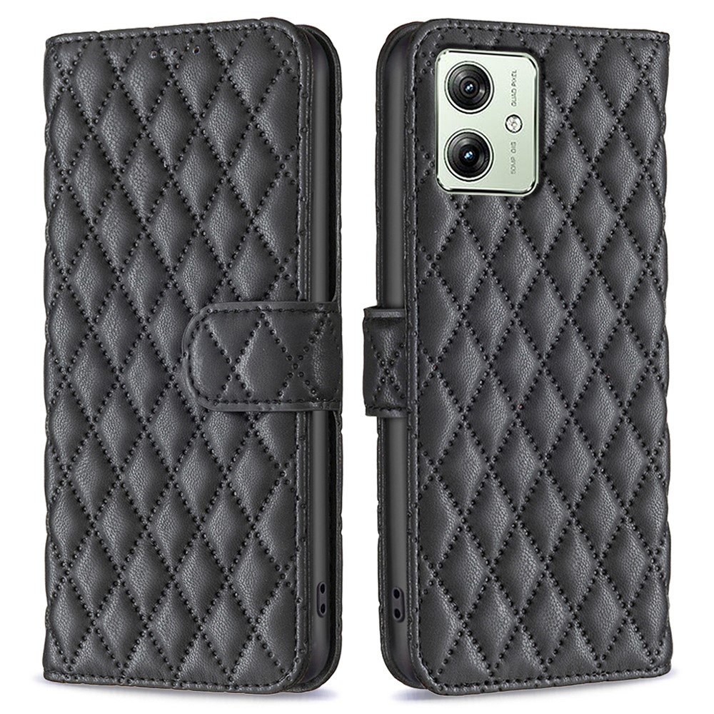  Motorola Moto G54 5G Fodral Diamond Läder Svart