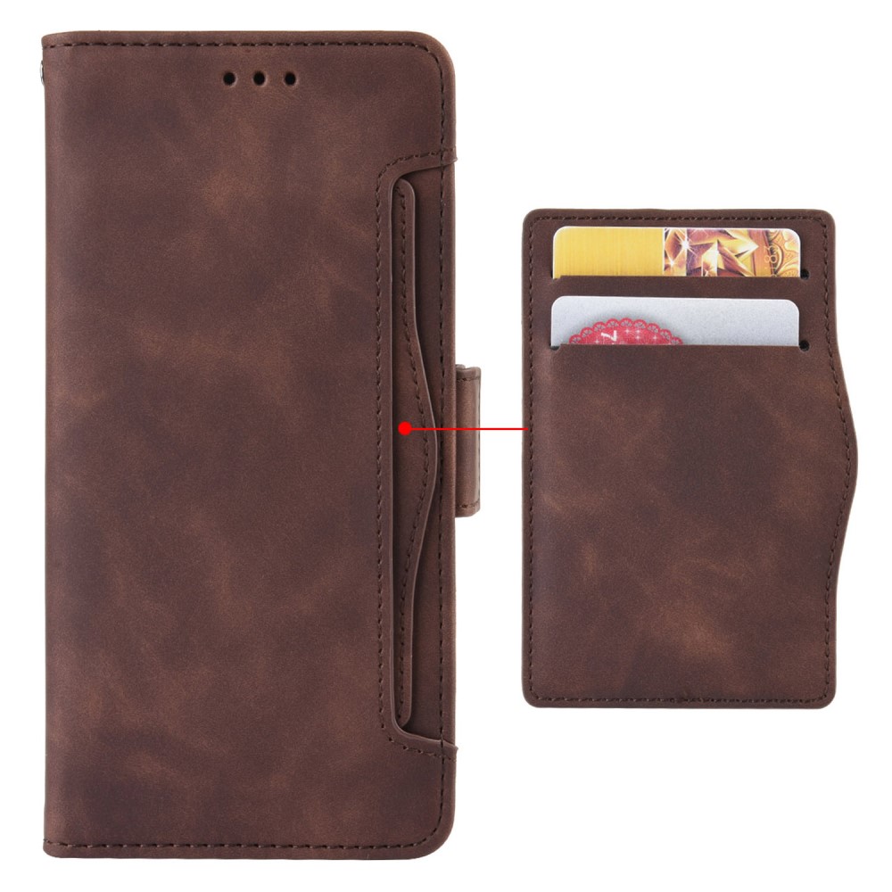  Motorola Moto G84 5G Fodral Med Avtagbart Kortfodral Brun