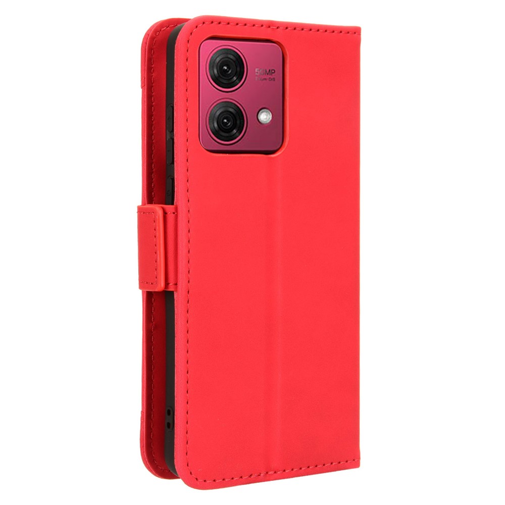  Motorola Moto G84 5G Fodral Med Avtagbart Kortfodral Röd