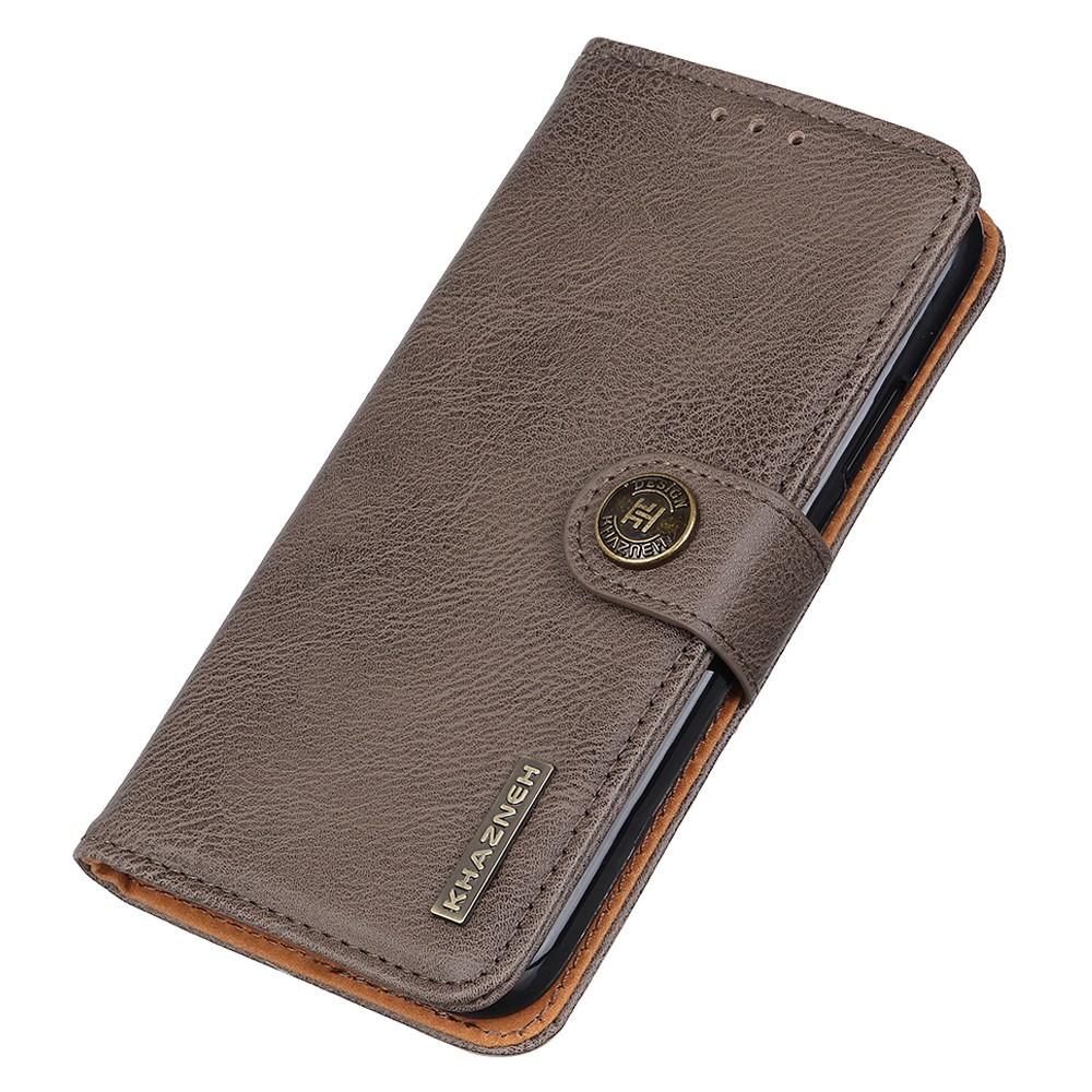 KHAZNEH KHAZNEH Motorola Edge 40 Neo 5G Fodral Läder Khaki