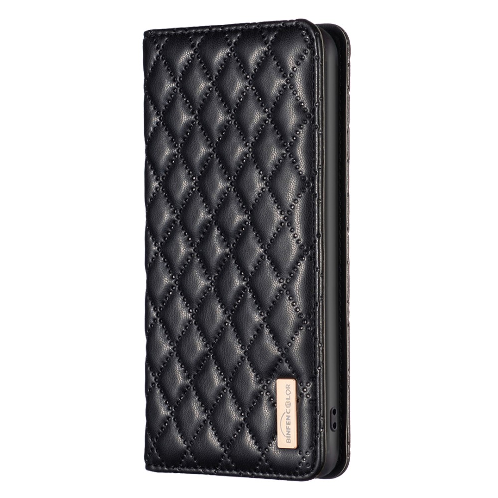 BINFEN BINFEN Motorola Edge 40 Neo 5G Fodral Diamond Flip Svart