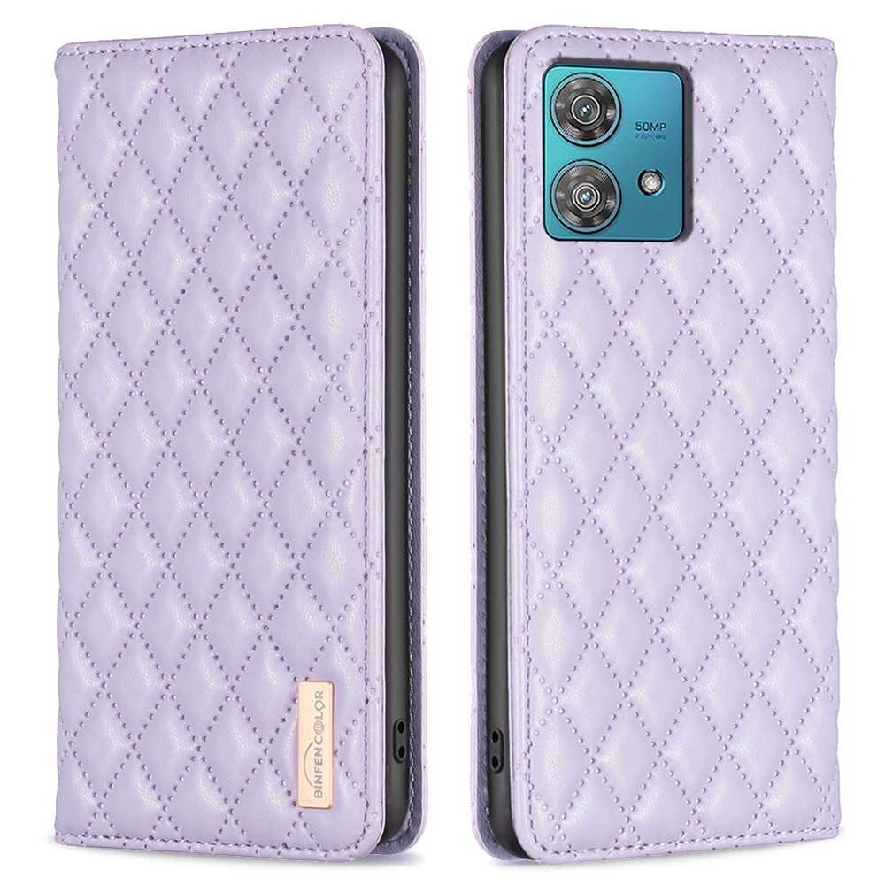  Motorola Edge 40 Neo 5G Fodral Diamond Flip Lila