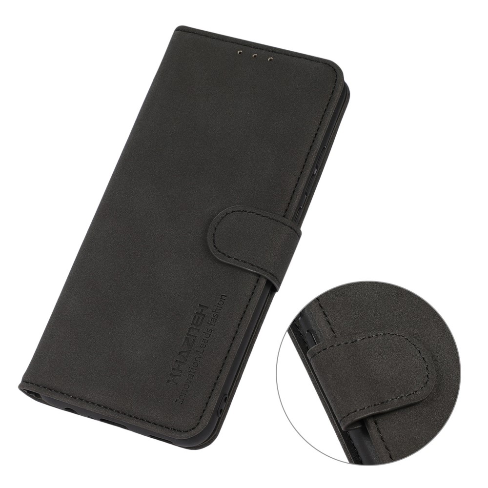 KHAZNEH KHAZNEH Motorola Moto G84 5G Fodral Retro Läder Svart