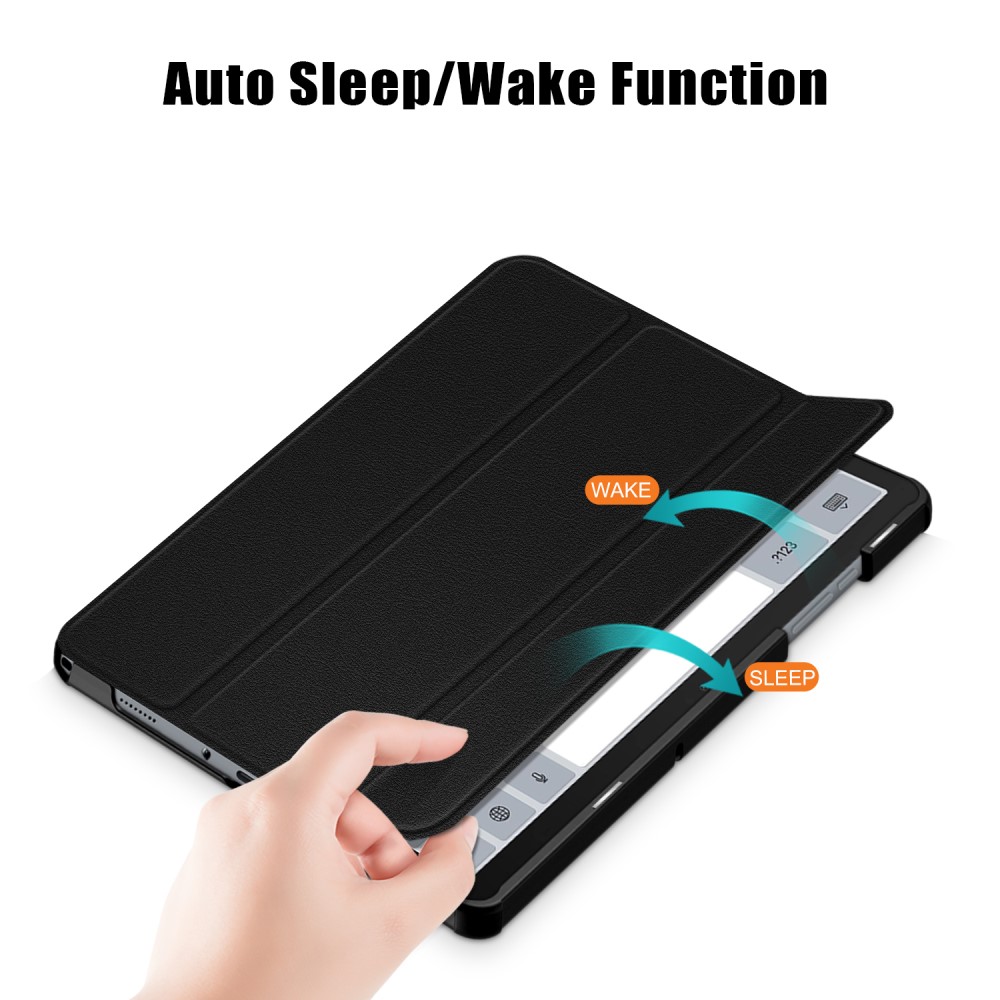  Samsung Galaxy Tab A9 Plus Fodral Tri-Fold PU Läder Svart