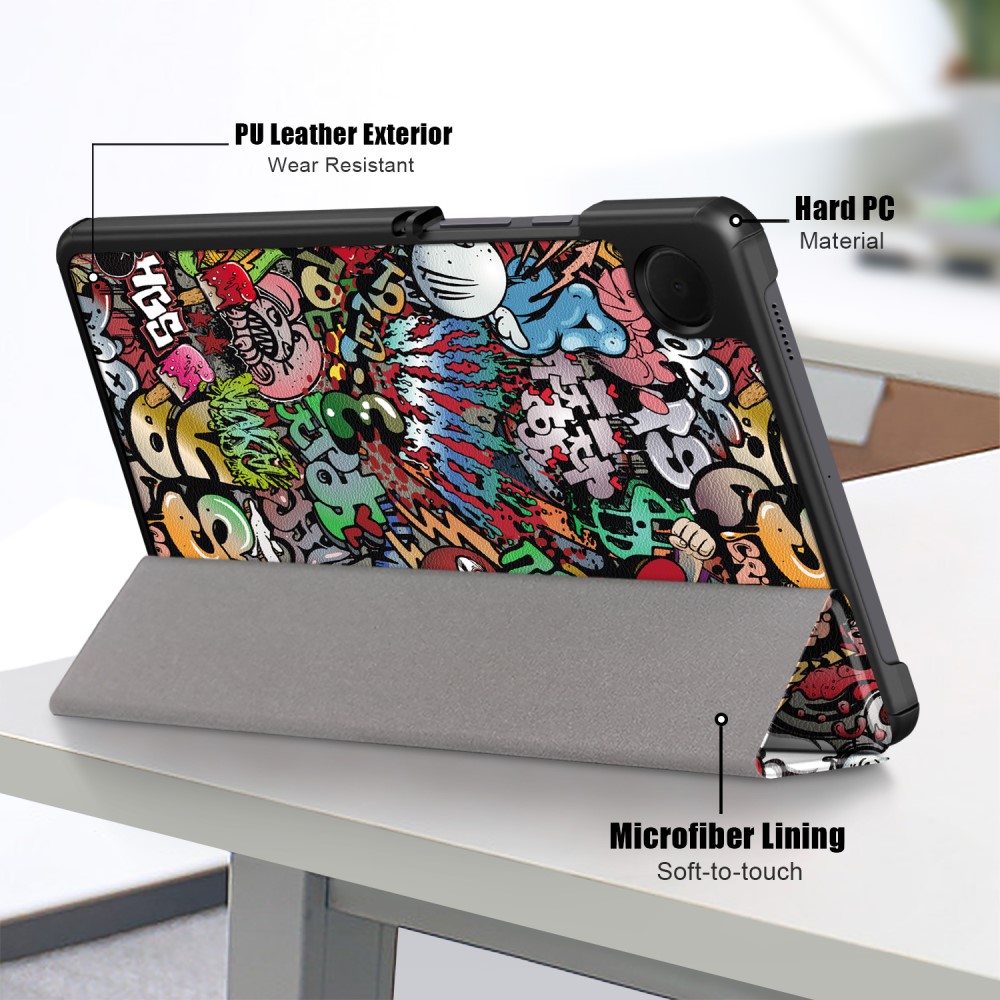  Samsung Galaxy Tab A9 Fodral Tri-Fold Graffiti