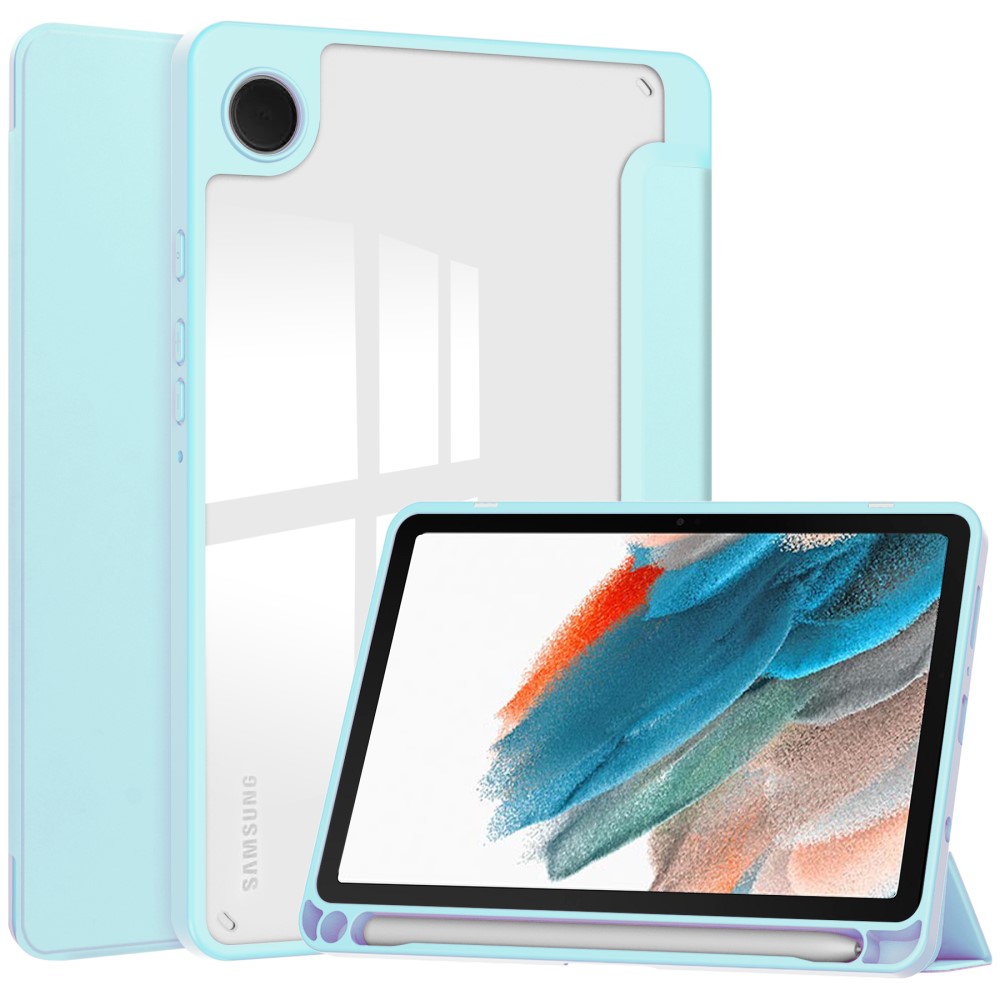 Samsung Galaxy Tab A9 Fodral Hybrid Pennhållare Ljus Blå