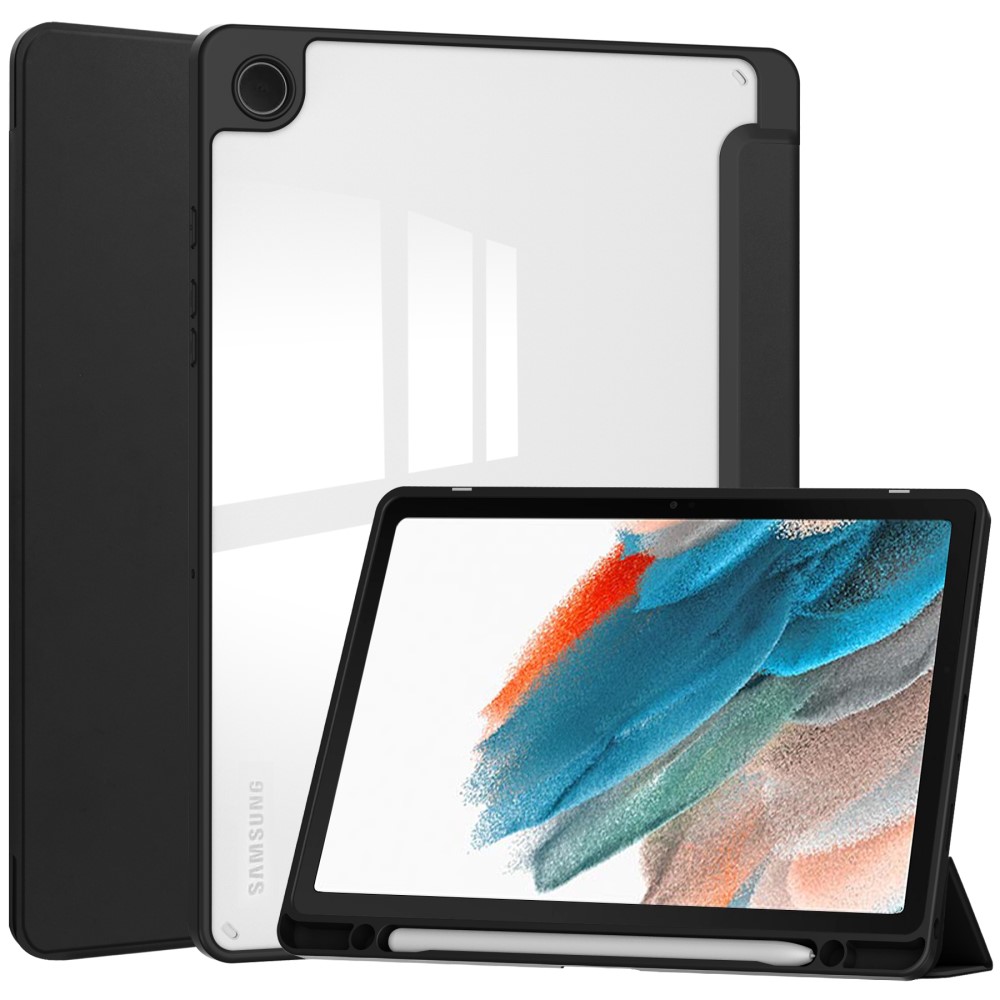  Samsung Galaxy Tab A9 Plus Fodral Hybrid Pennhållare Svart