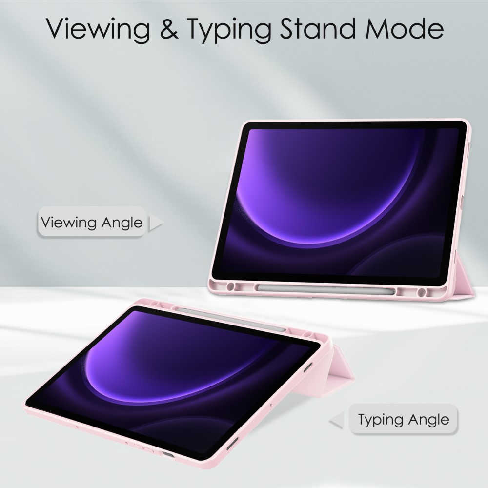  Galaxy Tab S9 FE Fodral Hybrid Pennhållare Rosa