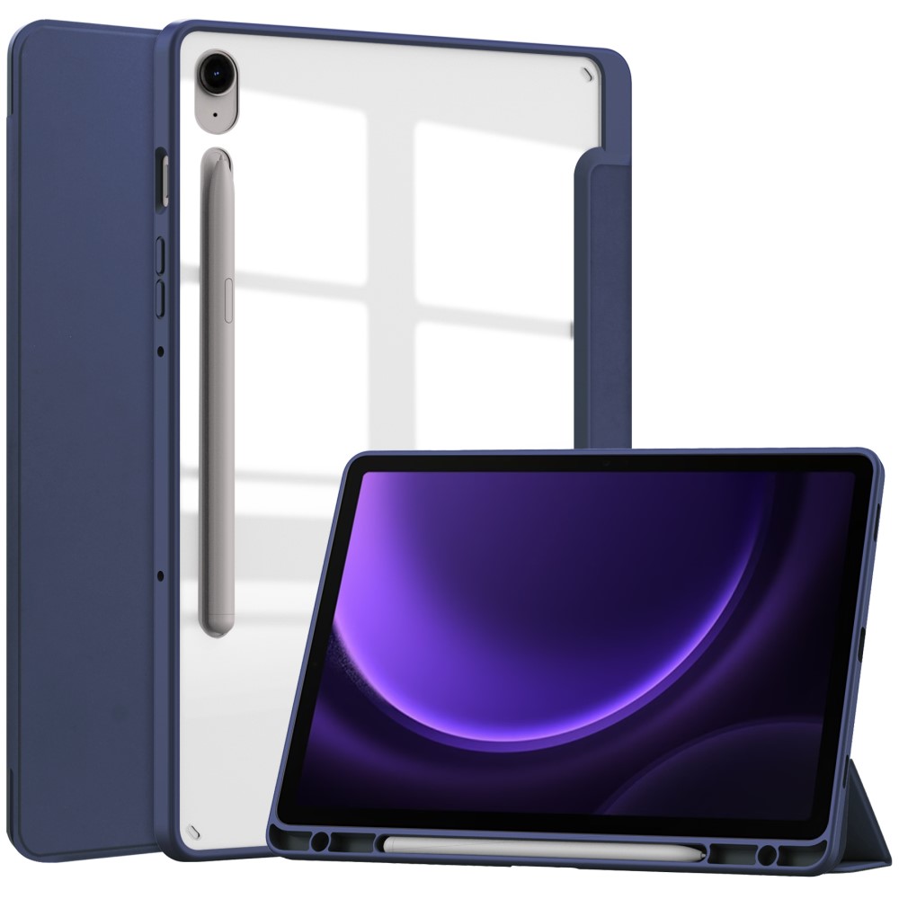  Galaxy Tab S9 FE Fodral Hybrid Pennhållare Blå