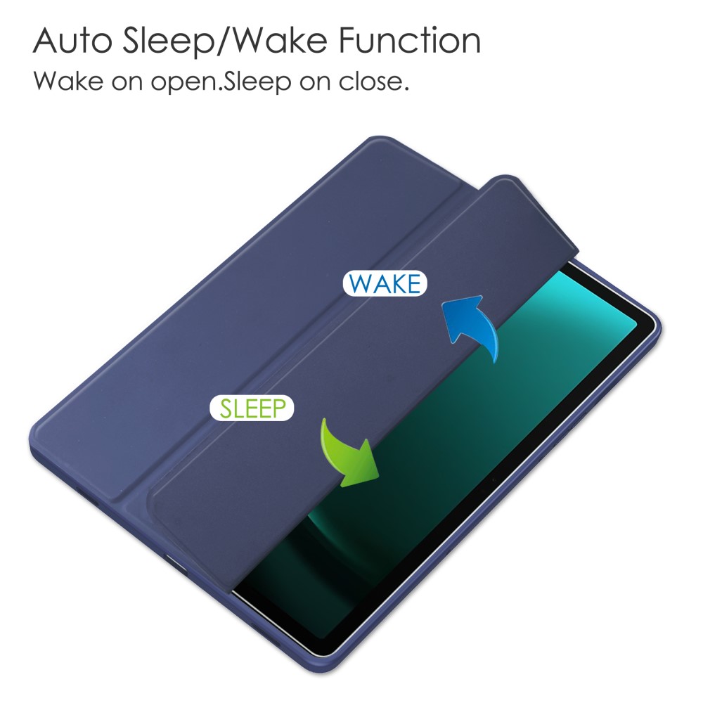  Galaxy Tab S9 FE Plus Fodral Hybrid Pennhållare Blå