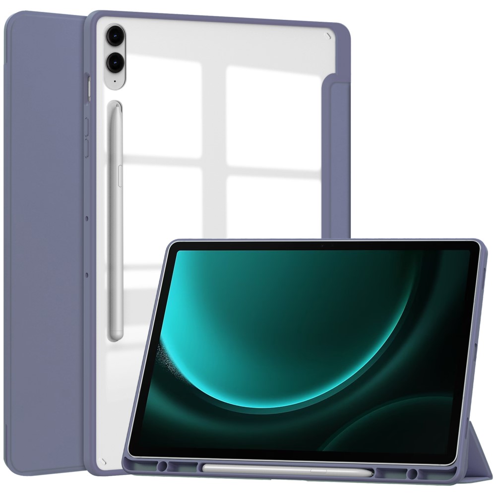  Galaxy Tab S9 FE Plus Fodral Hybrid Pennhållare Lila