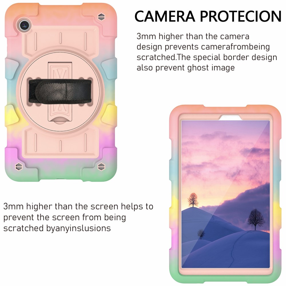  Samsung Galaxy Tab A9 Skal Solid360 Rainbow