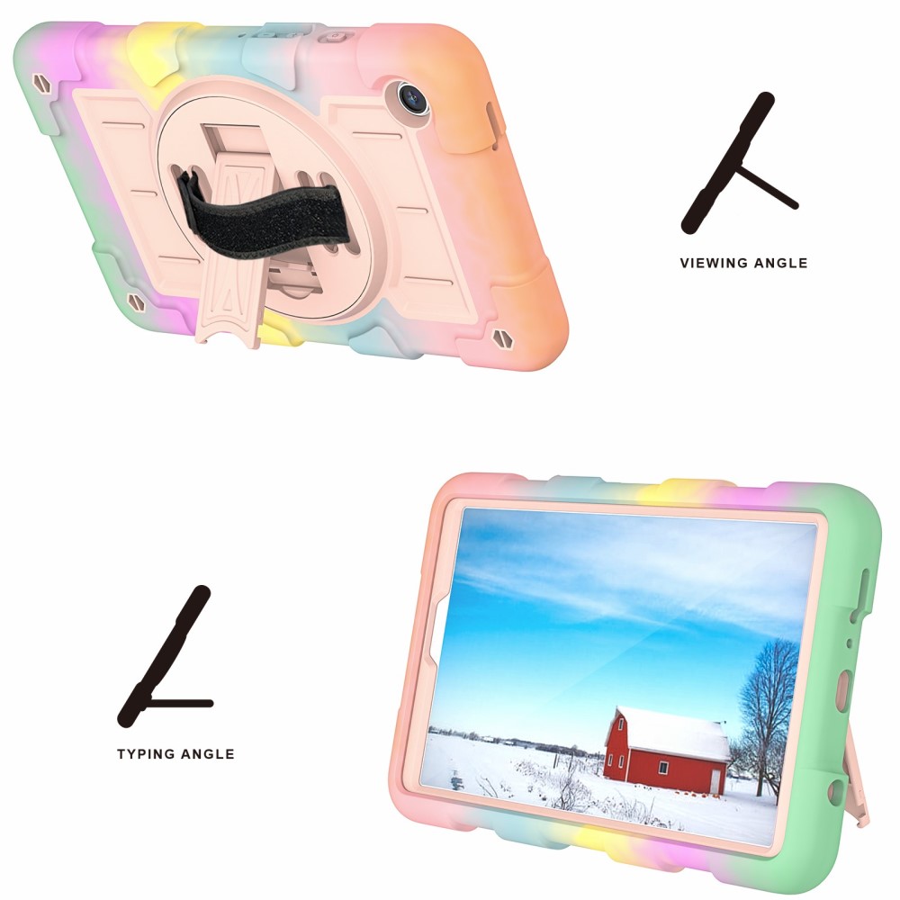  Samsung Galaxy Tab A9 Skal Solid360 Rainbow