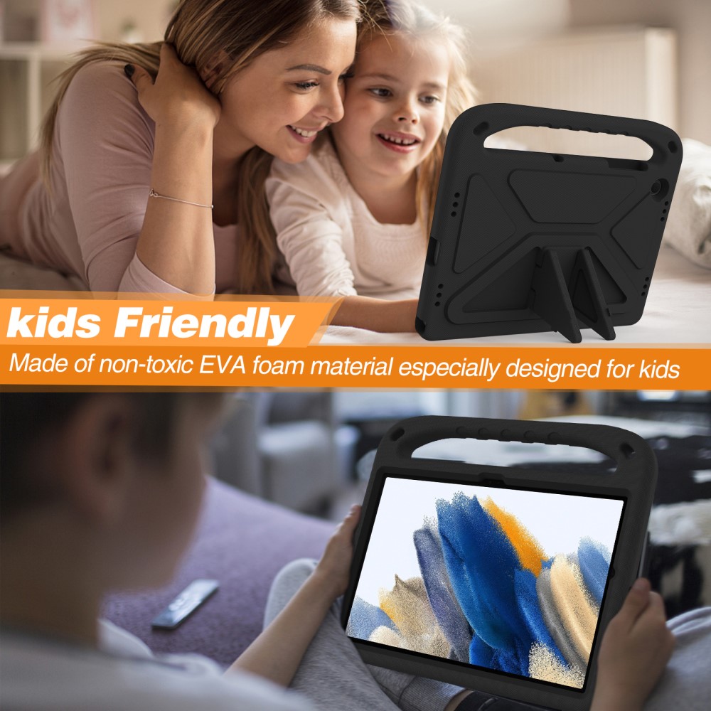  Samsung Galaxy Tab A11 Plus / Tab A9 Plus Skal EVA Kickstand Svart
