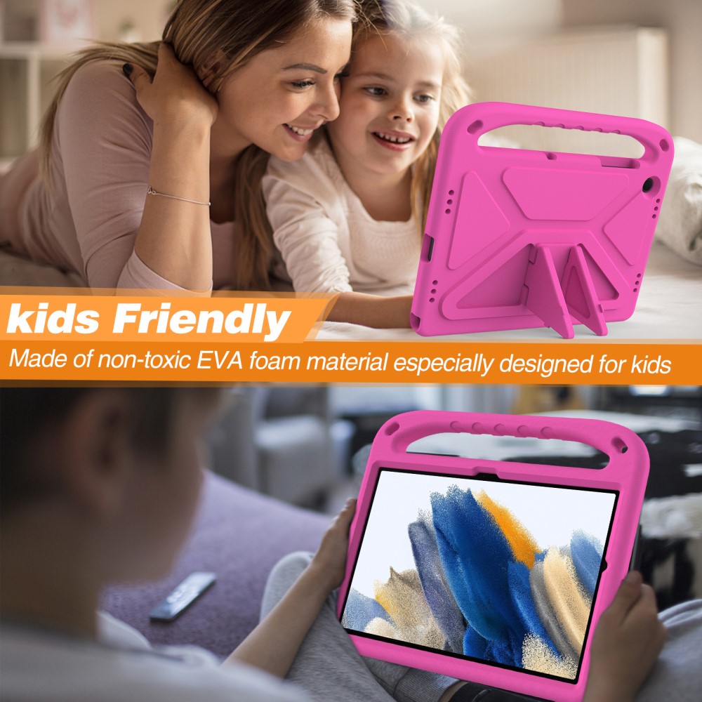  Samsung Galaxy Tab A11 Plus / Tab A9 Plus Skal EVA Kickstand Rosa