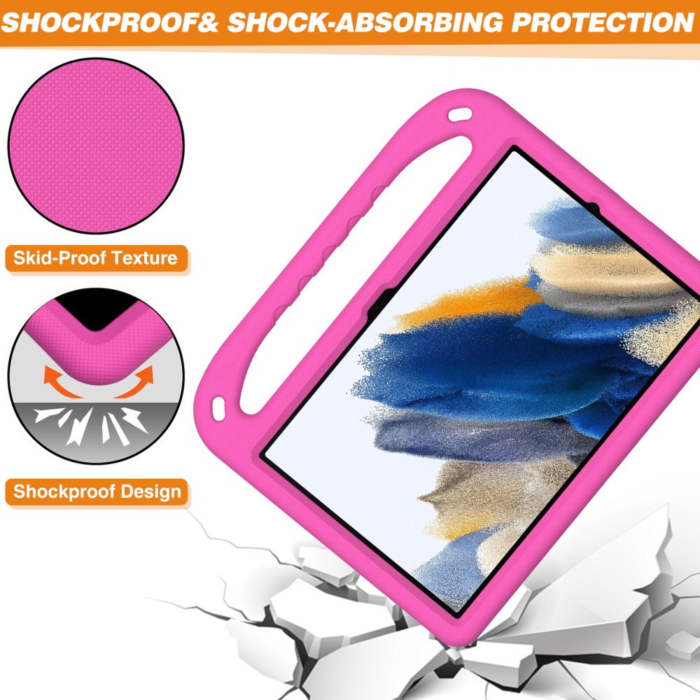  Samsung Galaxy Tab A11 Plus / Tab A9 Plus Skal EVA Kickstand Rosa