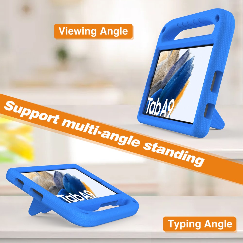  Samsung Galaxy Tab A11 / Tab A9 Skal EVA Kickstand Blå