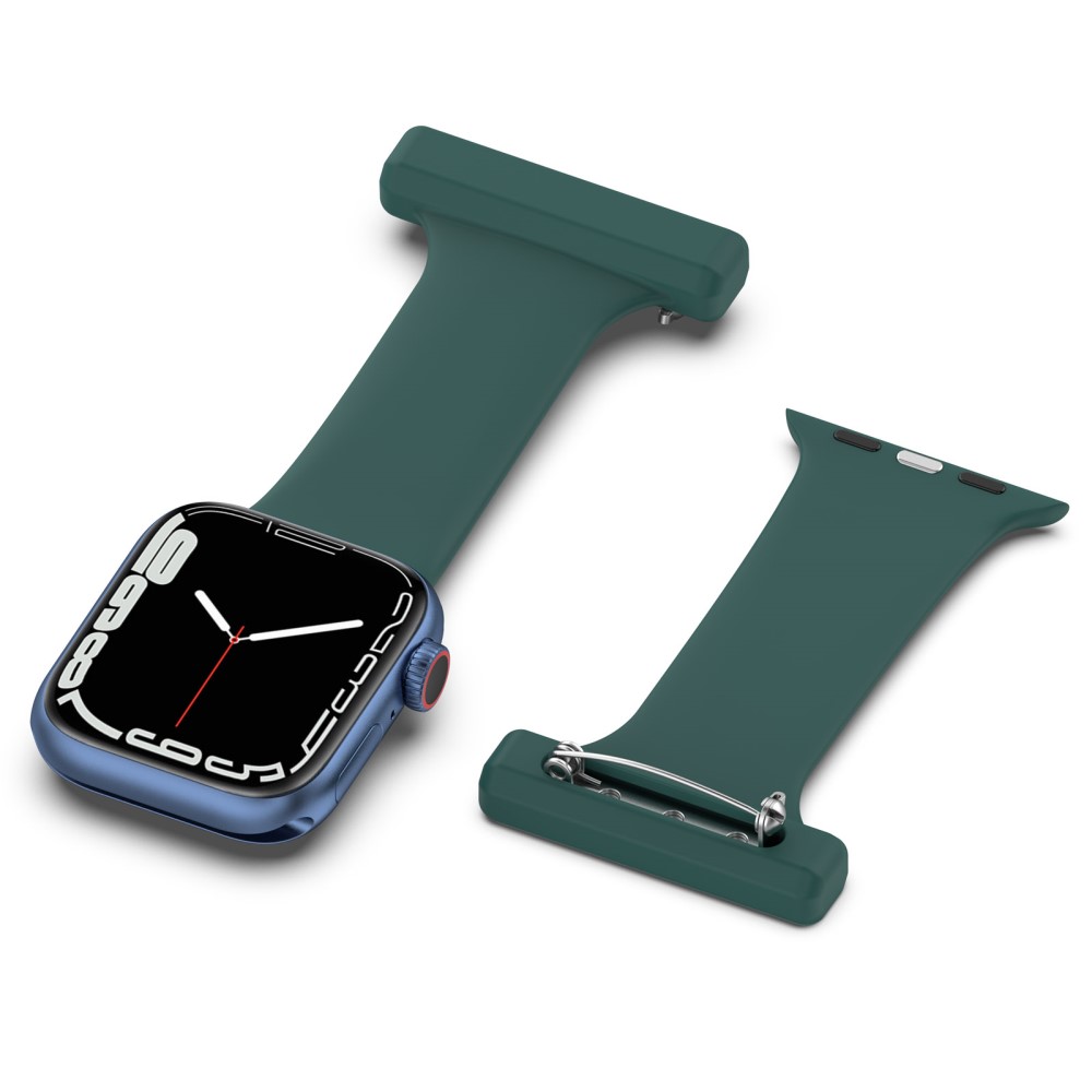  Apple Watch 42/44/45/46/49 mm Rem Sjuksköterska Svartgrön