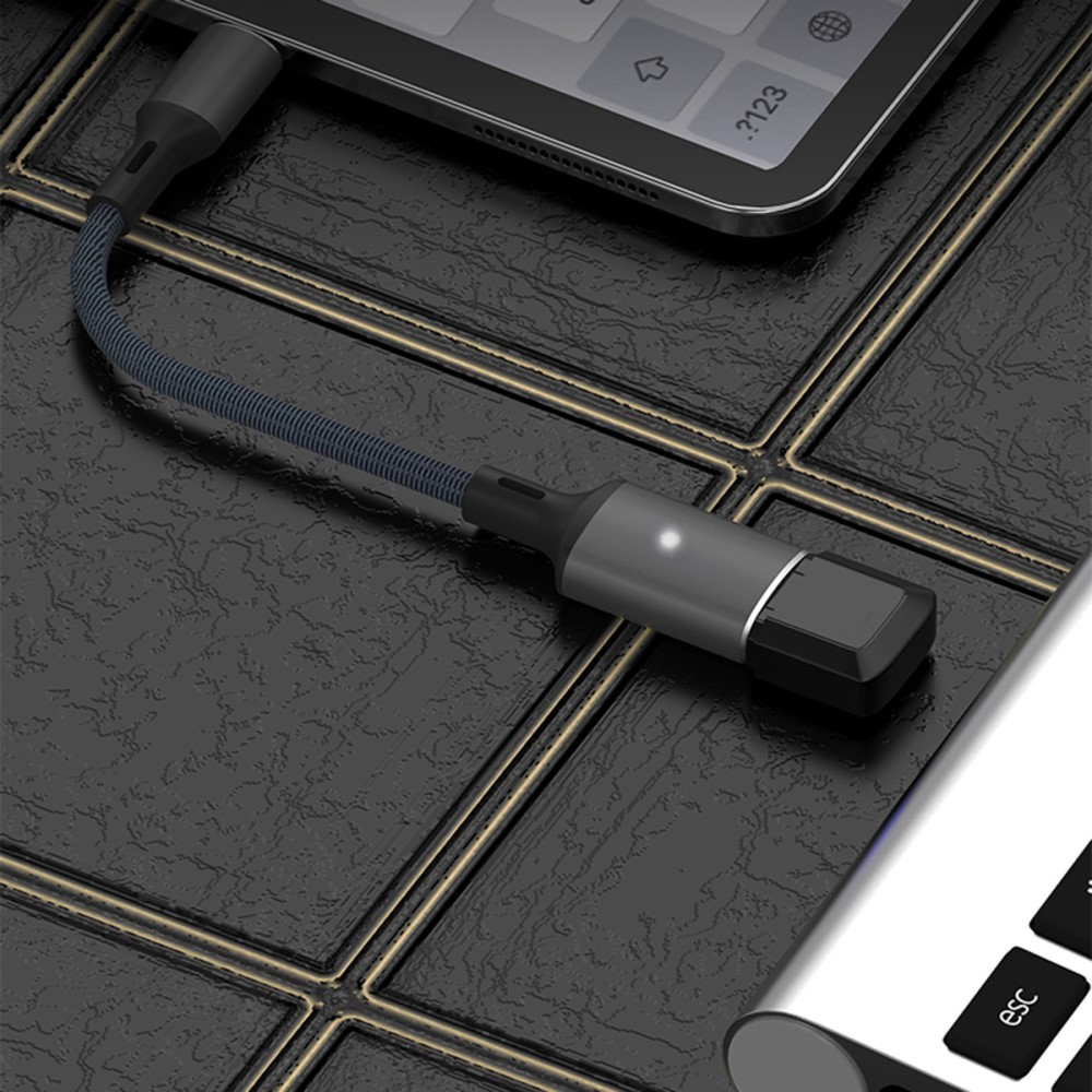  Lightning till USB-A Kabeladapter Svart