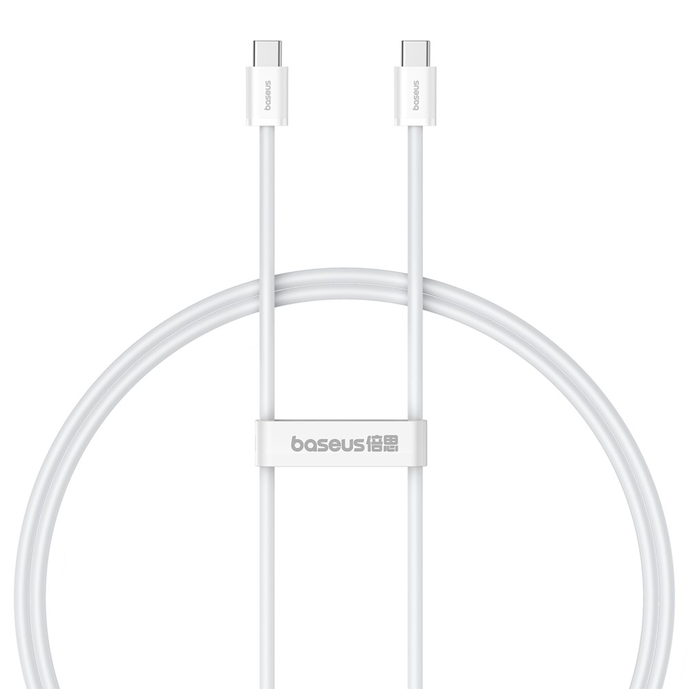 BASEUS Baseus 1m 30W PD USB-C - USB-C Kabel Superior Series 2 Vit
