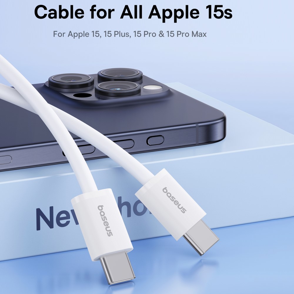 BASEUS Baseus 2m 30W PD USB-C - USB-C Kabel Superior Series 2 Vit