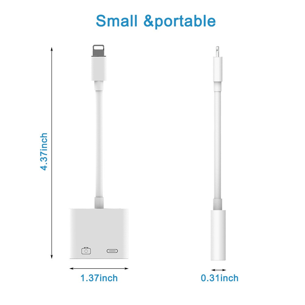  Lightning Till USB 3-kameraadapter Vit