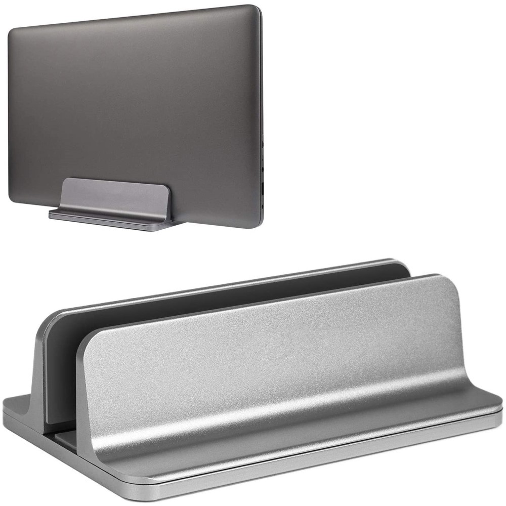  Universal Vertikal Aluminium Laptop Stativ Silver